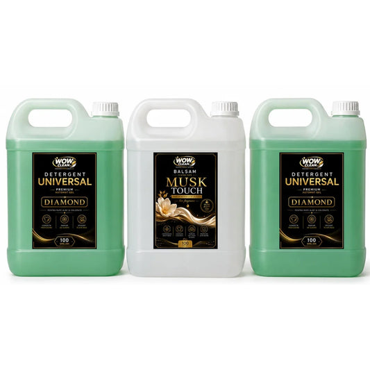 Pachet 2x Detergent Universal Diamond + 1x Balsam de rufe Musk Touch