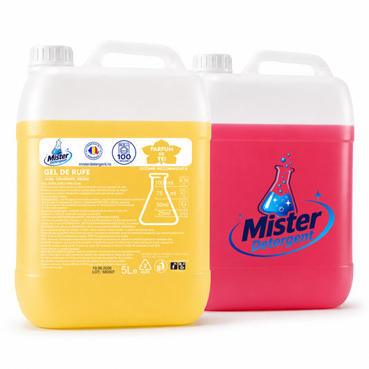 Detergent Lichid Pachet 10L Parfum de Tei + Baccarat Rose